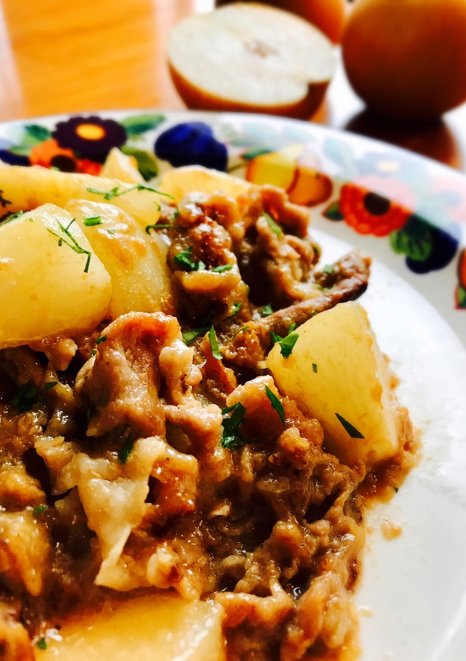 新感覚☆梨を使った豚肉のぱぱっと炒め-レシピのメイン写真