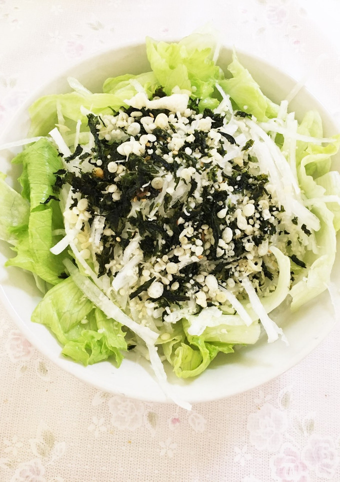 韓国海苔と揚げ玉の大根サラダ-レシピのメイン写真