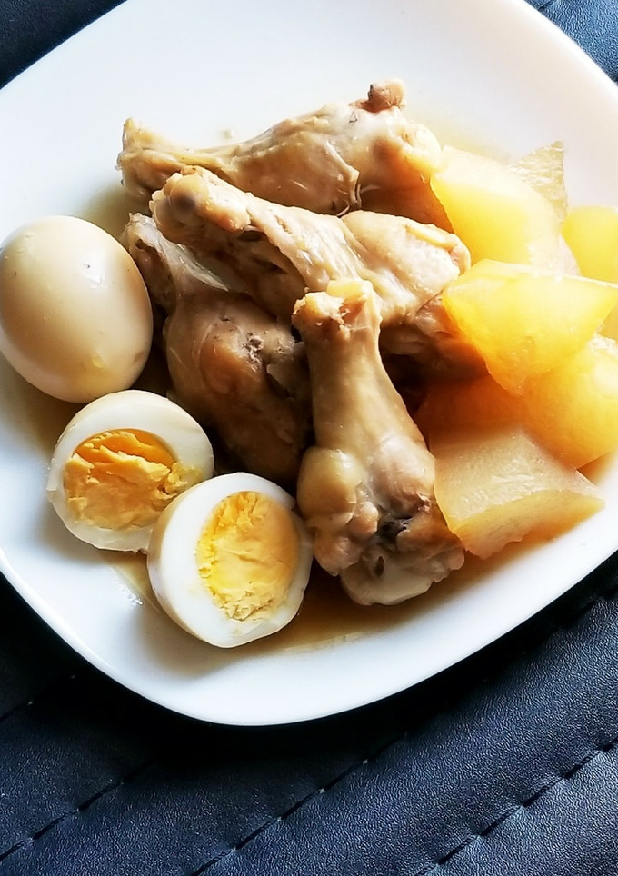 冬瓜と鳥手羽とたまごの煮物-レシピのメイン写真