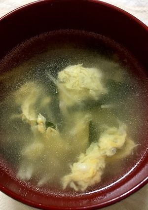 簡単＊えのきとわかめのかきたま汁＊-レシピのメイン写真