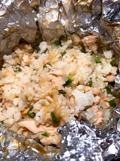 簡単!!鮭の味噌マヨ♪ホイルライス-レシピのメイン写真