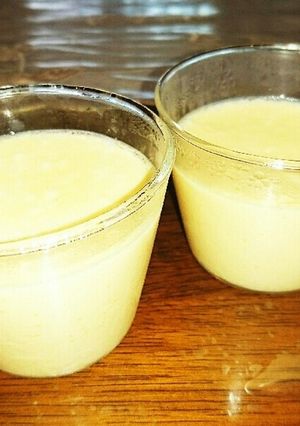 牛乳豆乳ミックスプリンINフライパン♡♡-レシピのメイン写真
