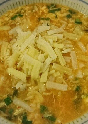 辛ラーメン★ふわふわ卵ととろけるチーズ-レシピのメイン写真