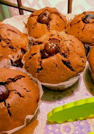 秋のビターチョコ栗マフィン-レシピのメイン写真