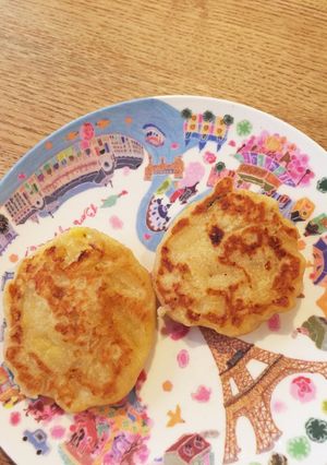 すぐおやつ！幼児向け バナナと米粉焼き-レシピのメイン写真