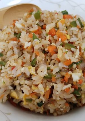 *炒飯の素で*ヘルシー野菜チャーハン🌞-レシピのメイン写真