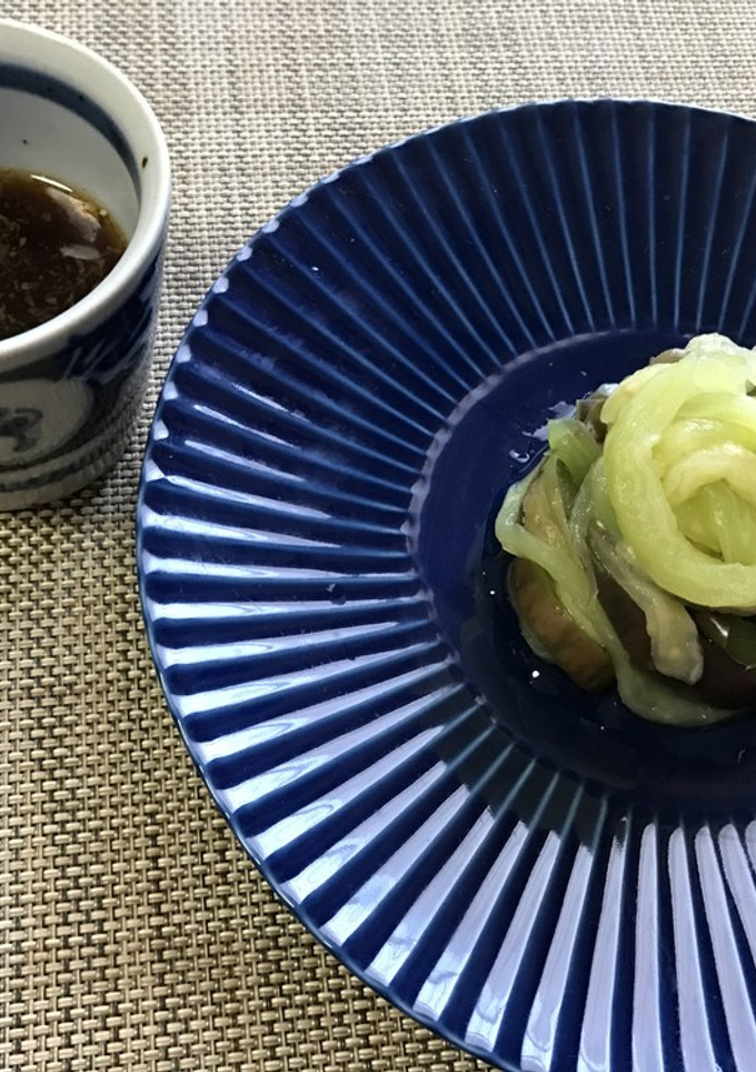 大長なすのとろとろそうめん-レシピのメイン写真