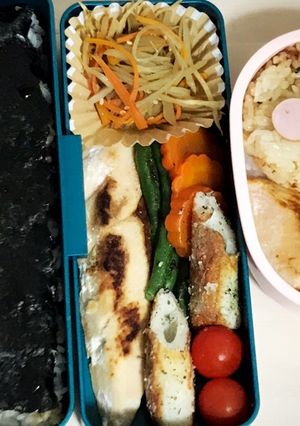 パパと子供と！簡単2層のり弁アンパンマン-レシピのメイン写真