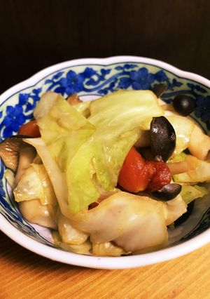 キャベツとトマトの中華炒め-レシピのメイン写真