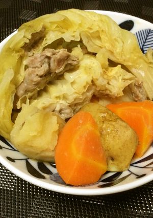 ほんだし 豚キャベミルフィーユ煮込み-レシピのメイン写真