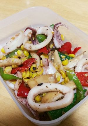 イカと野菜の塩麹炒め-レシピのメイン写真