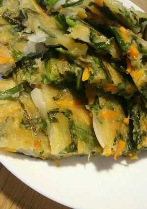 野菜たっぷり☆満腹チヂミ☆-レシピのメイン写真