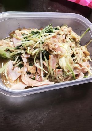 常備菜に！水菜とベーコンの炒め物-レシピのメイン写真