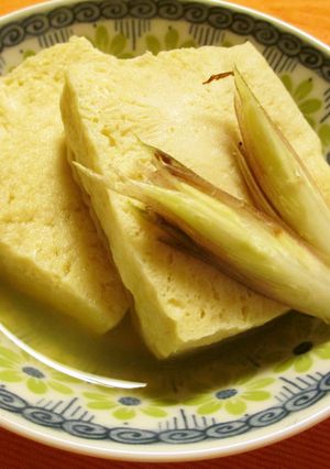 自家製☆高野豆腐の☆煮物☆みょうが添え-レシピのメイン写真