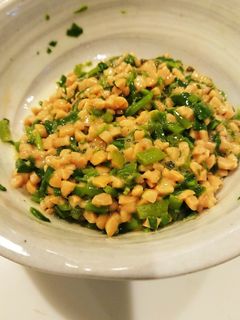 離乳食にも◎つるむらさきの納豆和え-レシピのメイン写真