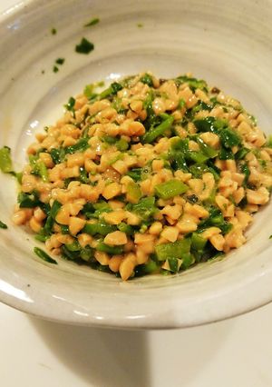 離乳食にも◎つるむらさきの納豆和え-レシピのメイン写真