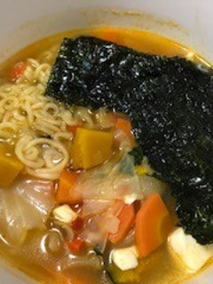 韓国のりとゴマ油香る辛ラーメン-レシピのメイン写真