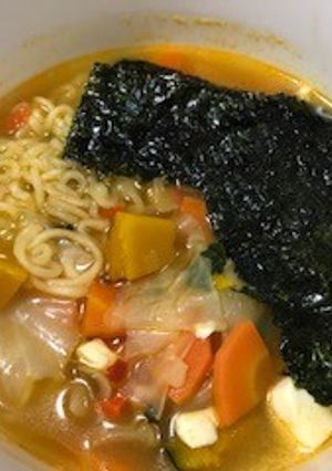 韓国のりとゴマ油香る辛ラーメン-レシピのメイン写真