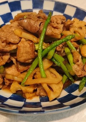 豚肉れんこん炒め-レシピのメイン写真