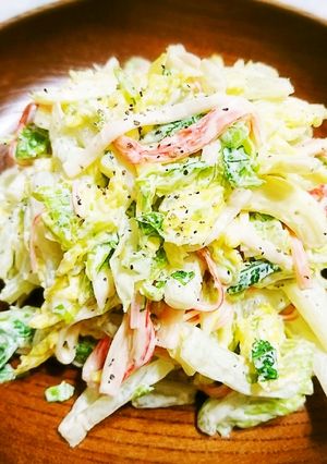 簡単☆白菜とカニかまコールスロー風サラダ-レシピのメイン写真