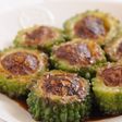 ゴーヤの肉詰めポン酢ソース