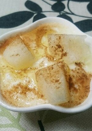 簡単！美味！ヨーグルトに梨蜂蜜シナモン-レシピのメイン写真