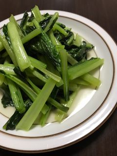 簡単♪シャキシャキ青菜炒め-レシピのメイン写真