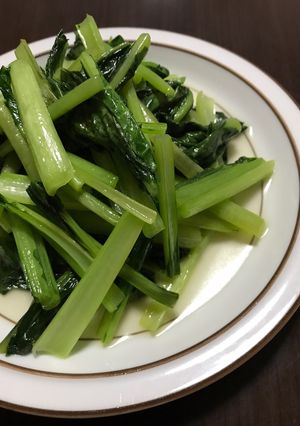 簡単♪シャキシャキ青菜炒め-レシピのメイン写真