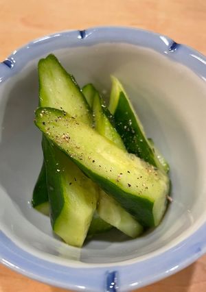 ピリ辛おつまみ胡瓜⭐︎タバスコ麺つゆ胡椒-レシピのメイン写真