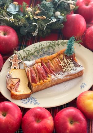 りんごのチーズケーキ-レシピのメイン写真