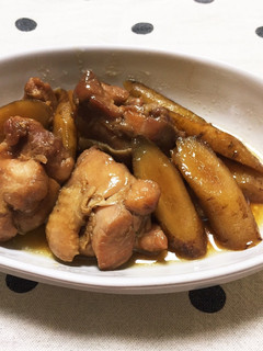 ごぼうが美味しい 鶏モモの甘辛煮-レシピのメイン写真