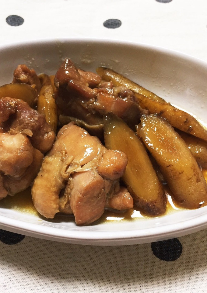 ごぼうが美味しい 鶏モモの甘辛煮-レシピのメイン写真