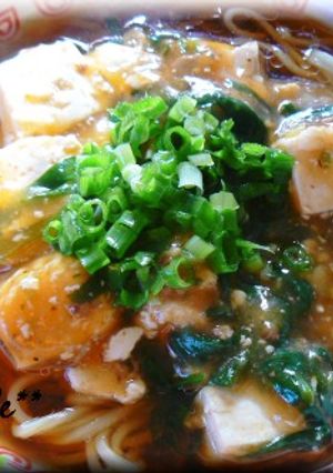 麻婆豆腐が余ったら✯麻婆ラーメン-レシピのメイン写真