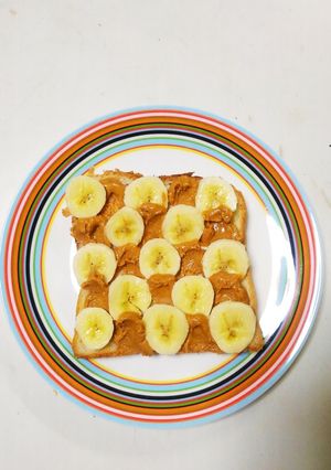 ピーナツバターとバナナのウェーブトースト-レシピのメイン写真