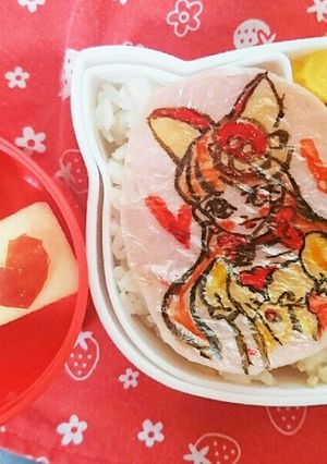 オブラートでプリキュアマカロン弁当-レシピのメイン写真