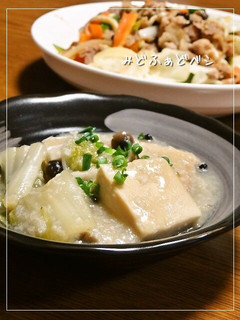高野豆腐と白菜の蓮根こぶおろし煮-レシピのメイン写真