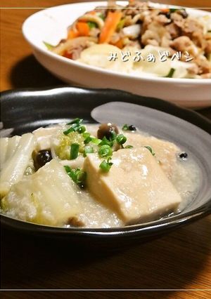 高野豆腐と白菜の蓮根こぶおろし煮-レシピのメイン写真