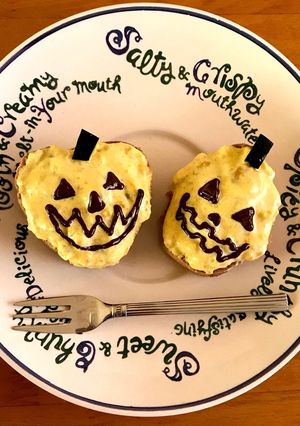 ハロウィンかぼちゃのもちもちミニケーキ★-レシピのメイン写真