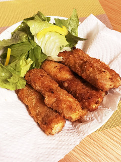 薄切り肉と高野豆腐で☆スティックとんかつ-レシピのメイン写真