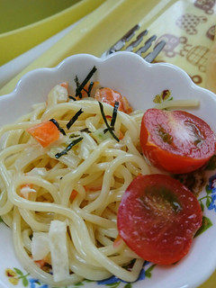 調味料2つで絶品⁉サラダスパゲティ-レシピのメイン写真