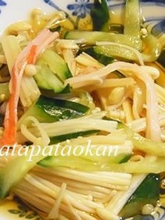 エノキとカニカマの中華風酢の物-レシピのメイン写真