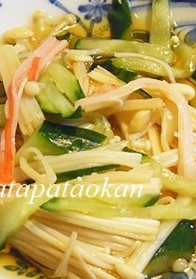 エノキとカニカマの中華風酢の物-レシピのメイン写真