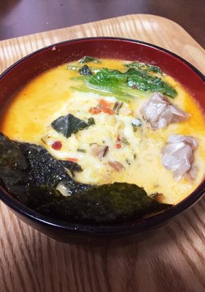 コク旨！ミルクチーズ辛ラーメン-レシピのメイン写真