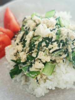 豆腐と卵のカルシウム丼-レシピのメイン写真