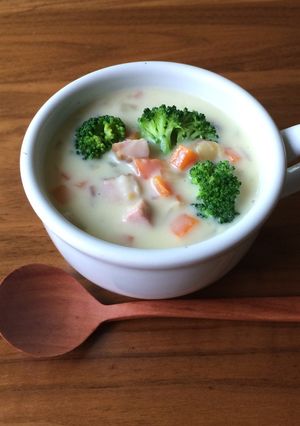 さつまいもの豆乳米粉シチュースープ-レシピのメイン写真