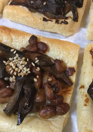 納豆とナスのケチャップ焼き-レシピのメイン写真