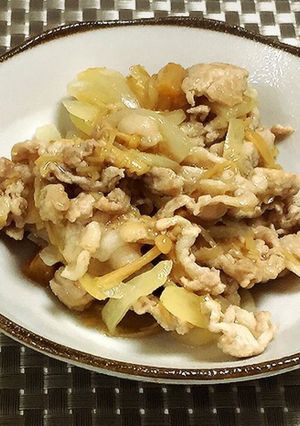 地味にうまい!豚肉のなめ茸煮-レシピのメイン写真