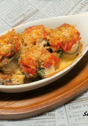 イワシのくるくる大葉チーズ！トマト焼き！-レシピのメイン写真