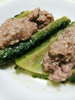 ゴーヤの肉詰め煮-レシピのメイン写真