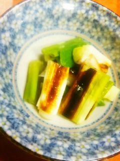 魚グリルで簡単!炙りねぎのゆず胡椒和え♪-レシピのメイン写真